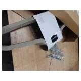 Amazon Basics Slim, Velvet, Non-Slip Suit Clothes Hangers, Gray/Silver - Pack of 30 - Retail: $17