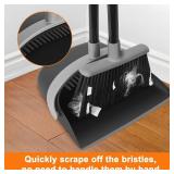 KeFanta Broom and Dustpan Set,Dust Pan with Long Handle,52Broom with Stand Up Dustpan Combo Set for Sweeping Indoor Home Kitchen Office Lobby - Retail: $158