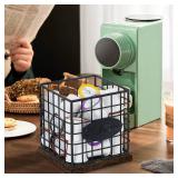 YINMIT K Cup Holder Organizer, Sturdy Coffee Pod Holder Organizer, 35 Kcup Large Capacity Storage Basket for Kitchen Counter and Office Desktop (Square Grid) - Retail: $21