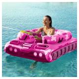 Inflatable Tank Pool Floats Adults - Jasonwell Kids Pool Floaties Swimming Pool Tank with Water Cannon Gun Swim Floaty Rafts Lake Beach Party Pool Toys for Boys Girls Kids Adults - Retail: $45
