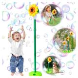 COSILY Bubble Machine, Automatic Flower Bubble Machine Blower, Height 47 Inches Bubble Machine for Kids Toddlers Bubble Maker for Indoor Outdoor Wedding Birthday Party - Retail: $20