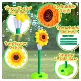 COSILY Bubble Machine, Automatic Flower Bubble Machine Blower, Height 47 Inches Bubble Machine for Kids Toddlers Bubble Maker for Indoor Outdoor Wedding Birthday Party - Retail: $20