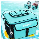 28L Paddle Board Cooler, Unique Top Opening Flap Waterproof Paddleboard Cooler, Durable PVC Material Fits 42 Cans with Bottle Opener, Paddle Board Accessories for SUP, Kayaking, Camping, Fishing - Ret