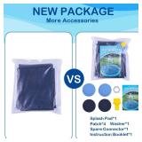 Splash Sprinkler Pad for Dogs - 59\ Thicken Pet Swimming Pool Bathtub, 2024 New Packaging Pet Summer Backyard Playset and Water Toys(59\in,Blue) - Retail: $10in