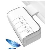Hibbent Bidet Attachment for Toilet, Non-Electric Dual Nozzle for Frontal and Rear Wash, Adjustable Water Pressure Control, Fresh Water Bidet Toilet Seat, Self Cleaning Water Sprayer, White - Retail: 