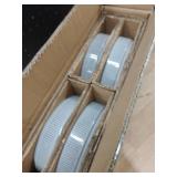 famiware Star 7.5\ Pasta Bowls Set, Salad Bowl Set of 4, Double Reactive Glaze, Stackable, Ideal for Your Friend for Housewarming, Festivals, Smoky Blue - Retail: $40in