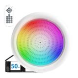 Zenhagu Pool Lights for Inground Pool, 1.5 Inch LED RGBW Multicolor Pool and Spa Light, IP68 Waterproof Pool Lights, 12 V AC, 50 ft Cord, Remote Control