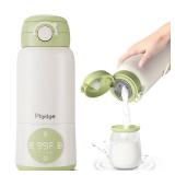 Portable Bottle Warmer for Travel, 15oz Capacity Portable Milk Warmer for Baby, Formula, Breast Milk and Water, On The Go Bottle Warmer with Long Battery Life, Even Heating, Precise Temperature Contro