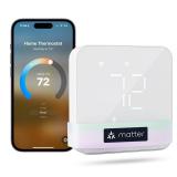 meross Smart Thermostat for Home, WiFi Thermostat Works with Matter, Alexa, Apple Home, Google Assistant, App and Voice Control, 7x24h Scheduling, Energy Saving, C-Wire Required - Retail: $100