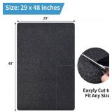 NYFITY Kennel Pad Dog Crate Mat Liner, Absorbs Urine, Waterproof, Non-Slip, Washable Puppy Pee Pad for Kennel Training - Under Pet Cage to Protect Floors, Thin Cut to Fit Design (48\ x 29\in - 1 Pack 