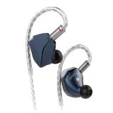 Linsoul Hidizs MP145 in-Ear Monitor, 14.5mm Planar Magnetic Driver HiFi Earphone IEMs, Wired Gaming Earbud with Detachable 2Pin OFC Cable for Audiophiles Musicians (Blue, 3.5 mm) - Retail: $159