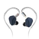 Linsoul Hidizs MP145 in-Ear Monitor, 14.5mm Planar Magnetic Driver HiFi Earphone IEMs, Wired Gaming Earbud with Detachable 2Pin OFC Cable for Audiophiles Musicians (Blue, 3.5 mm) - Retail: $159
