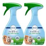 Febreze Odor-Fighting Fabric Refresher Pet Odor Fighter, 16.9oz, Pack of 2 - Retail: $8