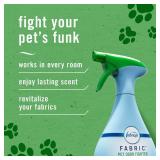 Febreze Odor-Fighting Fabric Refresher Pet Odor Fighter, 16.9oz, Pack of 2 - Retail: $8