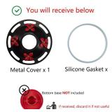 Hummingbird Feeder Bottom Base Replacement Part - ONLY Metal Cover - No Nectar Basin - Compatible with Handmade Blown Glass Bottle Base - Retail: $10