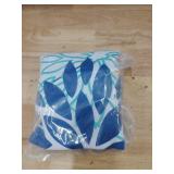 Dark Blue and Light Green Floral Pillow Covers 20x20 Set of 2 Outdoor Pillows Covers Waterproof Summer Pillowcovers Polyester Cushion Case Decor for Couch Patio Funiture Garden Porch 01T20 - Retail: $