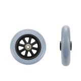 Savagrow 4Pcs Thicker PVC Walker Wheel Casters Wheel Replacement 4.84\ Gray Walking Aid Wheel with 85mm Screws and L-Wrench - Retail: $27in