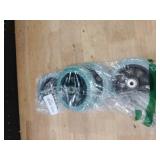 Savagrow 4Pcs Thicker PVC Walker Wheel Casters Wheel Replacement 4.84\ Gray Walking Aid Wheel with 85mm Screws and L-Wrench - Retail: $27in