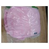 FlowFly Kids Lunch box Insulated Soft Bag Mini Cooler Back to School Thermal Meal Tote Kit for Girls, Boys, Pink - Retail: $13