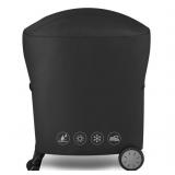 7113 Grill Cover for Weber Q Series, 600D Anti-Fade Compatible with Q100 Q120 Q1000 Q200 Q220 Q2000 2400 Q2200 Q1200 Gas Grills, Fits Weber 50060001 51060001 54060001 Waterproof Anti-Fade Grill Cover 