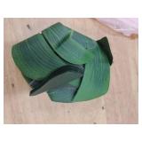 12 Pcs Tropical Leaves Party Decoration Artificial Palm Leaf, Faux Tropical Green Leaves for Party Decorations Jungle Beach Theme Party Table Leave Decorations (13.7inch) - Retail: $13