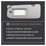 Zoewalk 83280-TLA-A01ZB Driver Light Grey Sunvisor Assembly with Mirror Light Compatible with Honda CR-V CRV 2017 2018 2019 2020 2021 2022 83280TLAA01ZB