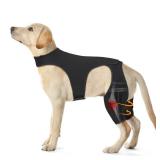 Pawfun Dog Knee Brace for Torn ACL Hind Leg  Adjustable Dog Leg Braces for Both Back Legs with 4 Stabilizers, Strong Support for Torn CCL, Luxating Patella, Ligament Injuries, Hip Dysplasia,L - Reta
