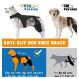 Pawfun Dog Knee Brace for Torn ACL Hind Leg  Adjustable Dog Leg Braces for Both Back Legs with 4 Stabilizers, Strong Support for Torn CCL, Luxating Patella, Ligament Injuries, Hip Dysplasia,L - Reta