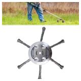 BACFEILIN Steel Wire Grass Trimmer Head, 2025 New String Trimmer Replacement Head,6 Inch Wired Trimmer Blade,Metal Weed Eater Blade,for Lawn Mower Tray (1,6 Blade)