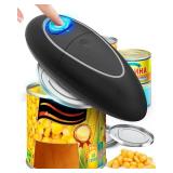 One Touch Electric Can Opener Fits Almost All Can Sizes for Seniors with Arthritis, Hand Held Battery Operated Can Opener with Smooth Edge, Food Safe Kitchen Gadgets Automatic Can Opener for Kitchen -