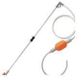 AREPK Compact Aquarium Siphon Vacuum and Water Changer Kit with Cleaning Brush. Perfect for Simultaneous Water Changing and Cleaning in Small Fish Tanks. Gravel and Sand Cleaning. - Retail: $18