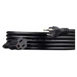 Amazon Basics Extension Cord, 10 Ft, 3 Prong Outlet Extender, Indoor Extension Cord, 13 Amps, 125V, Black - Retail: $8
