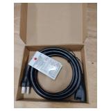 Amazon Basics Extension Cord, 10 Ft, 3 Prong Outlet Extender, Indoor Extension Cord, 13 Amps, 125V, Black - Retail: $8