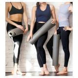 Hmuuo 3 Pack Leggings for Women High Waisted Tummy Control No See-Through Yoga Pants Workout Running Leggings L - Retail: $20