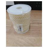[118Feet] Pearl Beads Garland, 5MM 39Yards Faux Pearl Beads String Roll Bulk for DIY Craft Wedding Party Christmas Tree Decoration - Retail: $19