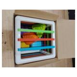 Aprilwolf Montessori Toys for 1 Year Old, Cube and 6 Sensory Shape Blocks, Baby Toys 12-18 Months, Developmental Infant Birthday Gifts for Learning Toddler Age 1 2 3 - Retail: $13