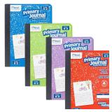 Mead Primary Journal, Half Page Ruled, Grades K-2, 7 1/2\ x 9-3/4\in, 100 Sheets, Color Will Vary (10297) purple - Retail: $4in