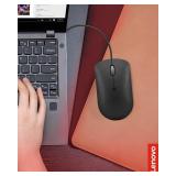 Lenovo 400 USB-C Compact Wired Mouse  Pocket Friendly Portable Mouse for Notebook or Large Computer Monitor, Black - Retail: $8