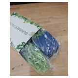 summer flower 2 Pack Fake Plants in Pot Small Artificial Eucalyptus Potted Plant Faux Rosemary in Pot Greenery for Home Decor Indoor Office Shelf Table Desk Bathroom Decoration (Blue-2) - Retail: $9
