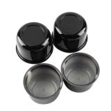 Rheedal 4Pcs 3.25inch Trailer Wheel Center Caps Push Through 3.25\ Bore 2.32\in Tall Hub Cap for Truck SUV RV Wheel Rim, High Gloss Black Wheel Cover - Retail: $32in
