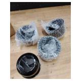 Rheedal 4Pcs 3.25inch Trailer Wheel Center Caps Push Through 3.25\ Bore 2.32\in Tall Hub Cap for Truck SUV RV Wheel Rim, High Gloss Black Wheel Cover - Retail: $32in