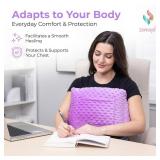 Zomaple Post Mastectomy Pillow, Lavender  Gentle Chest Protection for Sleep and Car Rides  Reduces Underarm Pressure, Cushions Everyday Bumps and Helps You Relax  Pillow for Mastectomy Recovery 
