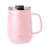 Simple Modern Travel Coffee Mug with Lid and Handle | Reusable Insulated Stainless Steel Coffee Tumbler Tea Cup | Gifts for Women Men Him Her | Voyager Collection | 12oz | Blush - Retail: $19