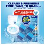 Soft Scrub In-Tank Toilet Cleaner Duo-Cubes, Sapphire Waters, 4 Count - Retail: $4