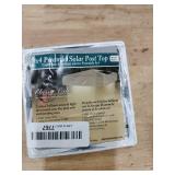 Classy Caps 5x5 White PVC Pyramid Solar Post Cap - High Performance, Energy Efficient, Outdoor Solar Lighting, Durable White PVC, Fits Standard 5x5 Posts - Retail: $21