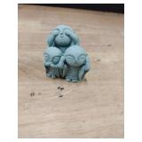 SEEK RARE Mini Monk Buddha Statue Green Sandstone Statues Zen Monk Praying Statue Sculptures for Wealth Good Luck Feng Shui Decor Home Fish Tank Aquarium Garden (Style 3) - Retail: $10