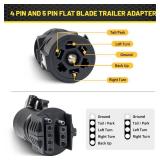 Oyviny 7 to 4 and 5 Pin Trailer Adapter, 2-in-1 Design - Retail: $10