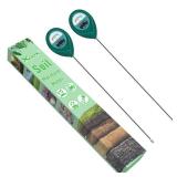 XLUX Long Probe Deep Use Soil Moisture Meter Sensor, Water Monitor Indicator, Hygrometer for Outdoor Indoor Large Pot Plants, Flower, Gardening, Farming, 2 Pack - Retail: $20