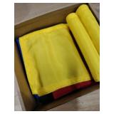 Colarr 12 Pcs Solid Golf Flag Target Flag with Tube Inserted Waterproof Putting Green Flags 420D Nylon Mini Pin Flags 8\ l x 6\in H for Yard Garden Backyard Outdoor Halloween Christmas Gift Kids - Ret