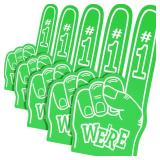 PETSTIBLE 5Pack 18 Inch Giant Foam Finger Weftre Number 1 Foam Hand Cheerleading Foam Fingers for Sports Cheer School for Spirit Craft Foam Hands Team Finger Foam Hand - Retail: $25